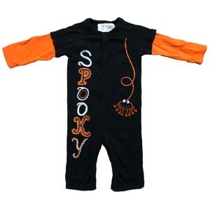 Spooky Embroidered Romper
